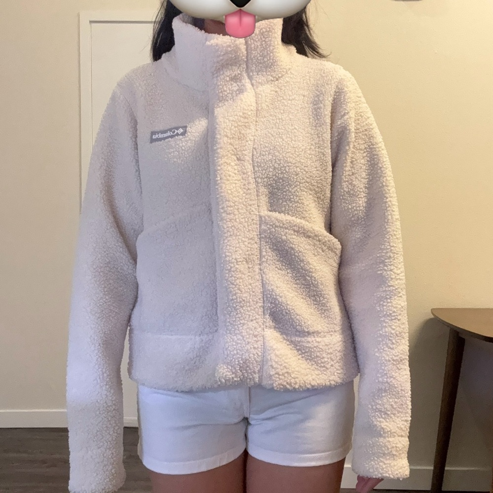 Columbia Off-White Fleece Jacket